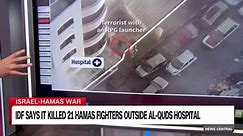 IDF says video shows Hamas fighter outside hospital with RPG launcher