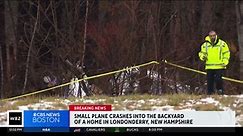 Small plane crashes near backyard of home in Londonderry, New Hampshire