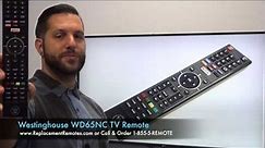 WESTINGHOUSE DIGITAL WD65NC TV Remote Control - www.ReplacementRemotes.com