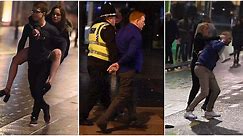Mayhem in streets as drunken UK revellers welcome in new year