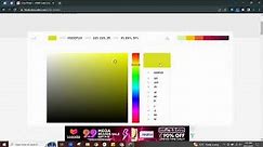 Color Picker How to get the Hex Code