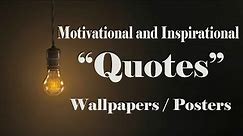 Motivational Wallpapers Quotes: 40 Free Motivational and Inspirational Quotes Wallpapers / Posters