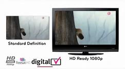 The LG LF7700 LCD TV with built-in FreeSat