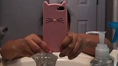 Unboxing of kitty iPhone se case (Rose goldish pink)