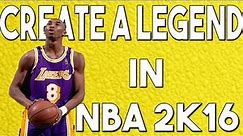 NBA 2K16 | HOW TO PLAY CREATE A LEGEND IN NBA 2K16! | KOT4Q