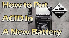 How to Put Battery Acid in a New Lead-Acid Battery