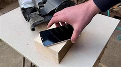 EXPERIMENT Nail Gun vs LG G3 ☎ The Battery Almost Exploded