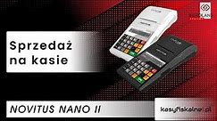 Sprzedaż na kasie fiskalnej Novitus Nano II Online