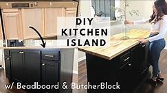 DIY Kitchen Island on a Budget | DIY Kitchen Island Makeover | Kitchen Makeover Part 1