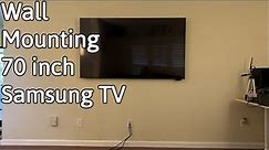 Wall Mounting 70 Inch Samsung TU7000 TV with Cheetah Mount Kit