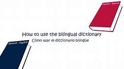 Como usar el diccionario ingles español