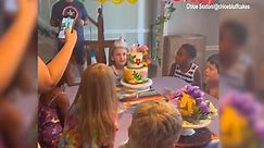 Strangers celebrate 8-year-old's birthday