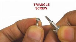 Triangle Screw - How to Open with Regular Screwdriver