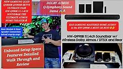 NEW Samsung HW-Q990 11.1.4CH Soundbar Wireless DOLBYATMOS DTS:X Bass & Rears Setup AtmosTest REVIEW🤯