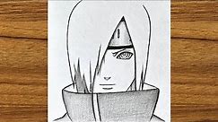 How To Draw Nagato Uzumaki Step By Step || || How to draw anime step by step || Easy anime drawing