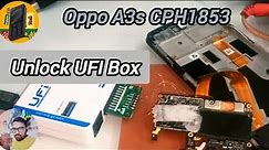 Oppo a3s CPH1853 pin pattern password frp unlock by ufi box