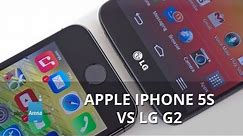 Apple iPhone 5s vs LG G2