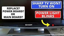 How to Fix SHARP TV Red Light On But Wont Turn On || SHARP TV Not Working