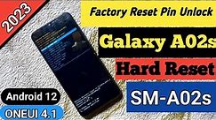 Samsung Galaxy A02s Hard Reset || How to Hard Reset Samsung Galaxy A02s || Unlock