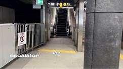 【escalator】JAPAN Osaka Nakatsu Station TOSHIBA escalator