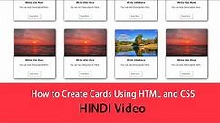 How to Create Cards Design Using HTML and CSS