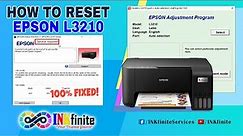 How to Reset EPSON L3210 Printer with Resetter | INKfinite