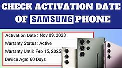 How to Check The Activation Date of Samsung Smartphone | Check Phone Age