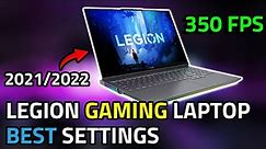 How to Optimize Lenovo Legion Gaming Laptops 2022 & 2021 for Gaming