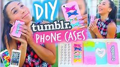 DIY 5 Easy Phone Cases (Studded, Ombre & More) | Tumblr Inspired | MyLifeAsEva