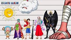 One Piece Size Comparison All Characters (Over 400+) NEW!