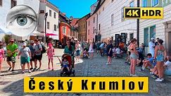 4k Czech Republic - Český Krumlov walk at Five-Petalled Rose Festival 🇨🇿 HDR ASMR