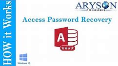 Best MS Access Password Recovery or ACCDB - MDB Password Recovery Online