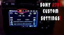 How To Set Sony A7RV Custom Mode 1, 2, 3 Settings!
