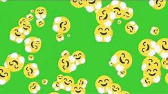 Happy Face Emoji / Smileys Animation | Green Screen | HD | ROYALTY FREE