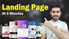 How to Create a Landing Page in 5 Minutes | Notunder Jonno | Free Landing Page