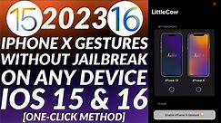 Get iPhone X Gestures without Jailbreak iOS 15 & iOS 16 | Home Button Gestures iOS 15 & iOS 16 No JB