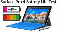 Surface Pro 4 Battery Life Timelapse, Power Cover Discussion, Surface Pro 3 Battery Comparison