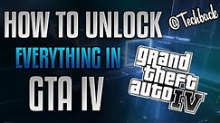 How To Unlock All Mission, Cars, Maps, Money etc In GTA IV