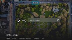 Checking out the new Bing App on Xbox!