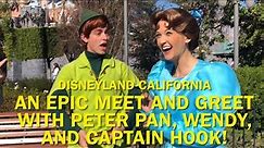 NEW: Peter Pan, Wendy, and Captain Hook Join for EPIC Meet & Greet, Disneyland 2023 #disney