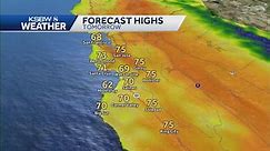 A mostly sunny Tuesday expected
