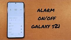 how to setup alarm Samsung Galaxy s21
