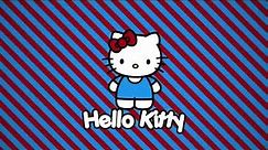 10 Hours of Striped Hello Kitty Background | Backdrop | Wallpaper |Screensaver | 4K HD