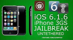 How To Jailbreak iOS 6.1.6 Untethered iPhone 3GS with RedSn0w and P0sixsPWN