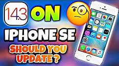 How is iOS 14.3 Beta on iPhone SE? I Should You Update iOS 14.3 Beta 3 I iOS 14.3 on iPhone SE