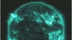 Solar flare bursts 'in Earth's direction'