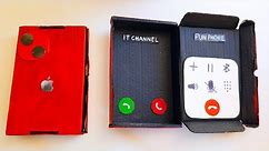 2 in 1 iPhone Box 16 Pro vs Samsung galaxy S25 Max incoming call cardboard