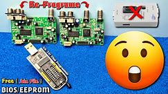how to program BIOS/EEPROM IC in set top box using CH341 Mini programmer ? || Programming!!