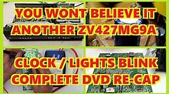 MAGNAVOX ZV427MG9A CLOCK / LIGHTS BLINKING REPAIR - COMPLETE DVD RE-CAP TOO ZV457MG9A