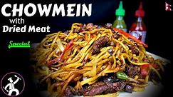 Buff Chowmein | Sukuti Chowmein | How to make Chowmein | Nepali Chowmein | Yummy Food World